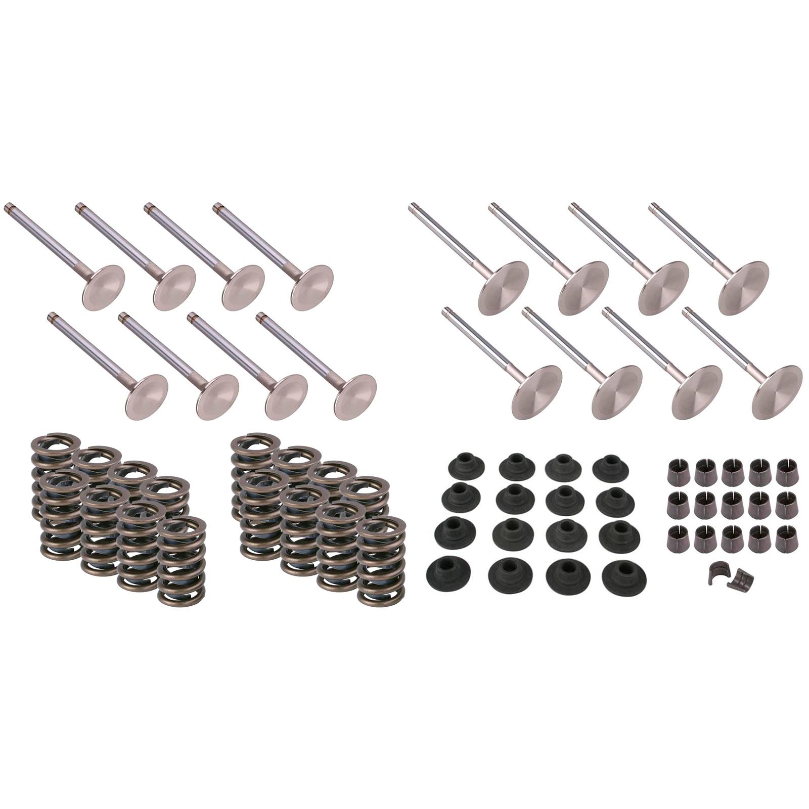 SD-SS Cylinder Head Valve Kit, 2.055/1.60, OEM Locks,1.25 Springs