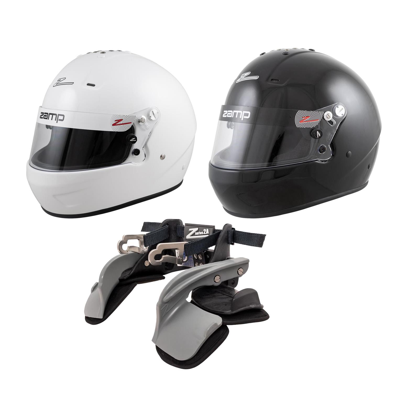 Zamp RZ-56 SA2020 Helmet with Zamp 2A Head and Neck Restraint Kit