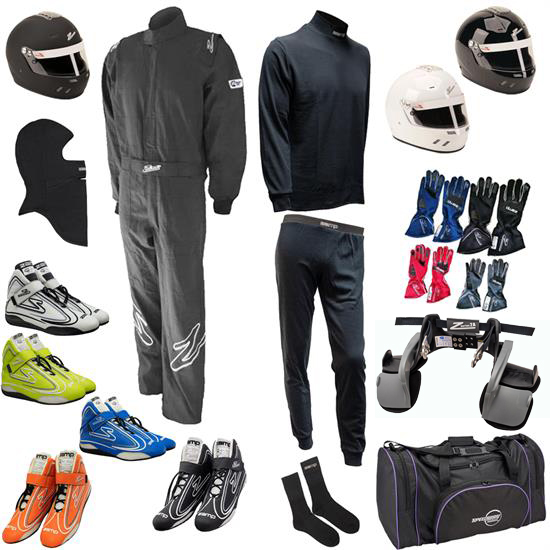 Zamp Mega Racer Safety Kit, ZR10 SingleLayer 1Piece Suit Combo