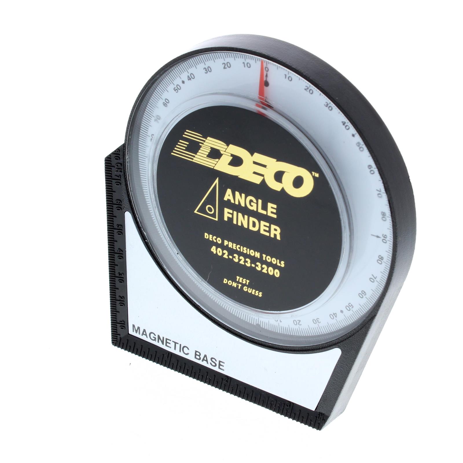 DECO Angle Finder Gauge Tool, 4.14 In. Diameter