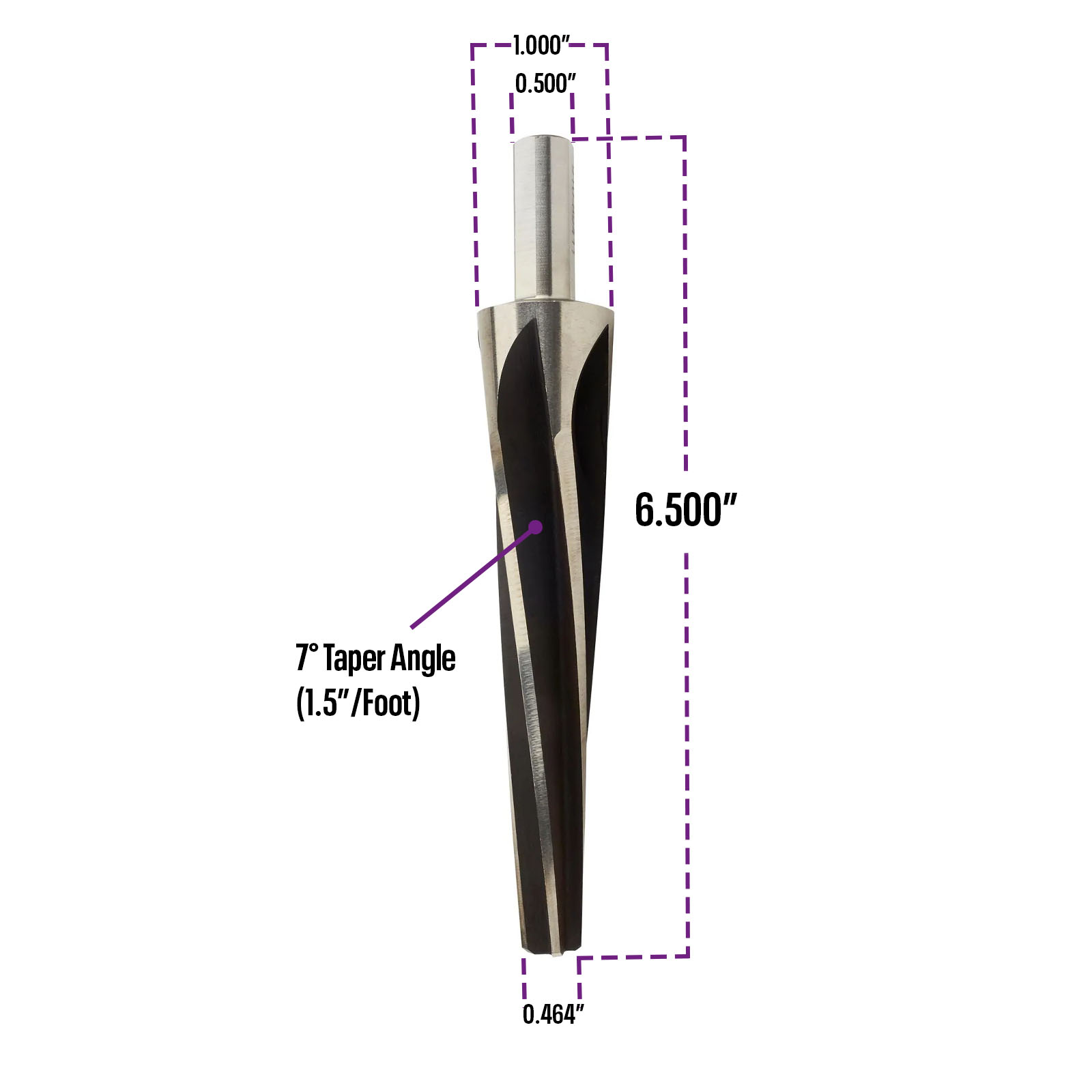 Speedway Tapered Ball Joint Reamer, 7 Degree