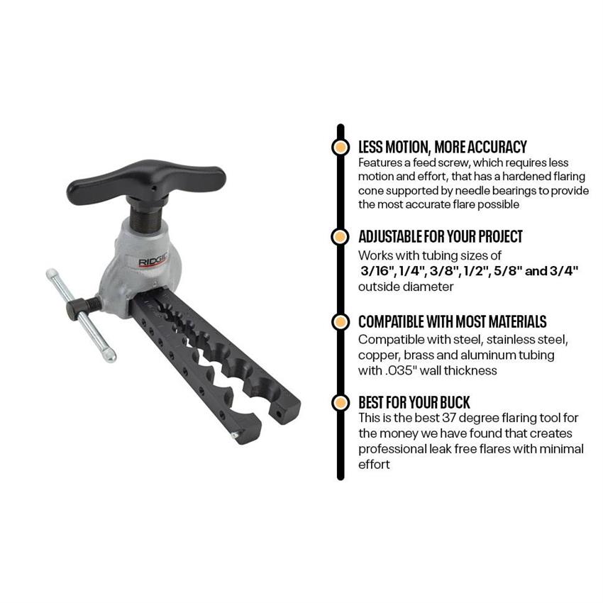 37 Degree Flaring Tool for Stainless Steel Line