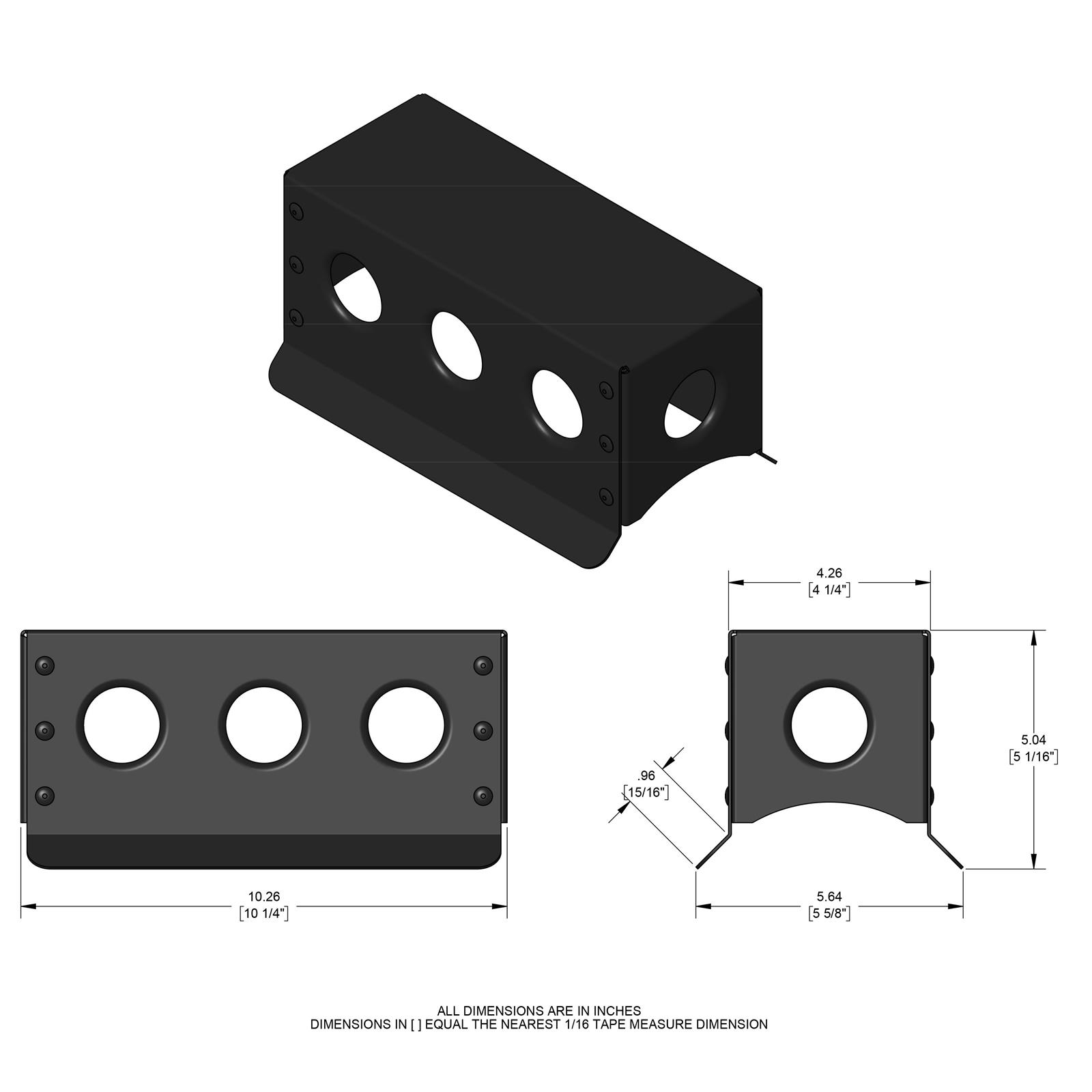 Fabricated Aluminum Race Car Center Console, Switch Panel Mount