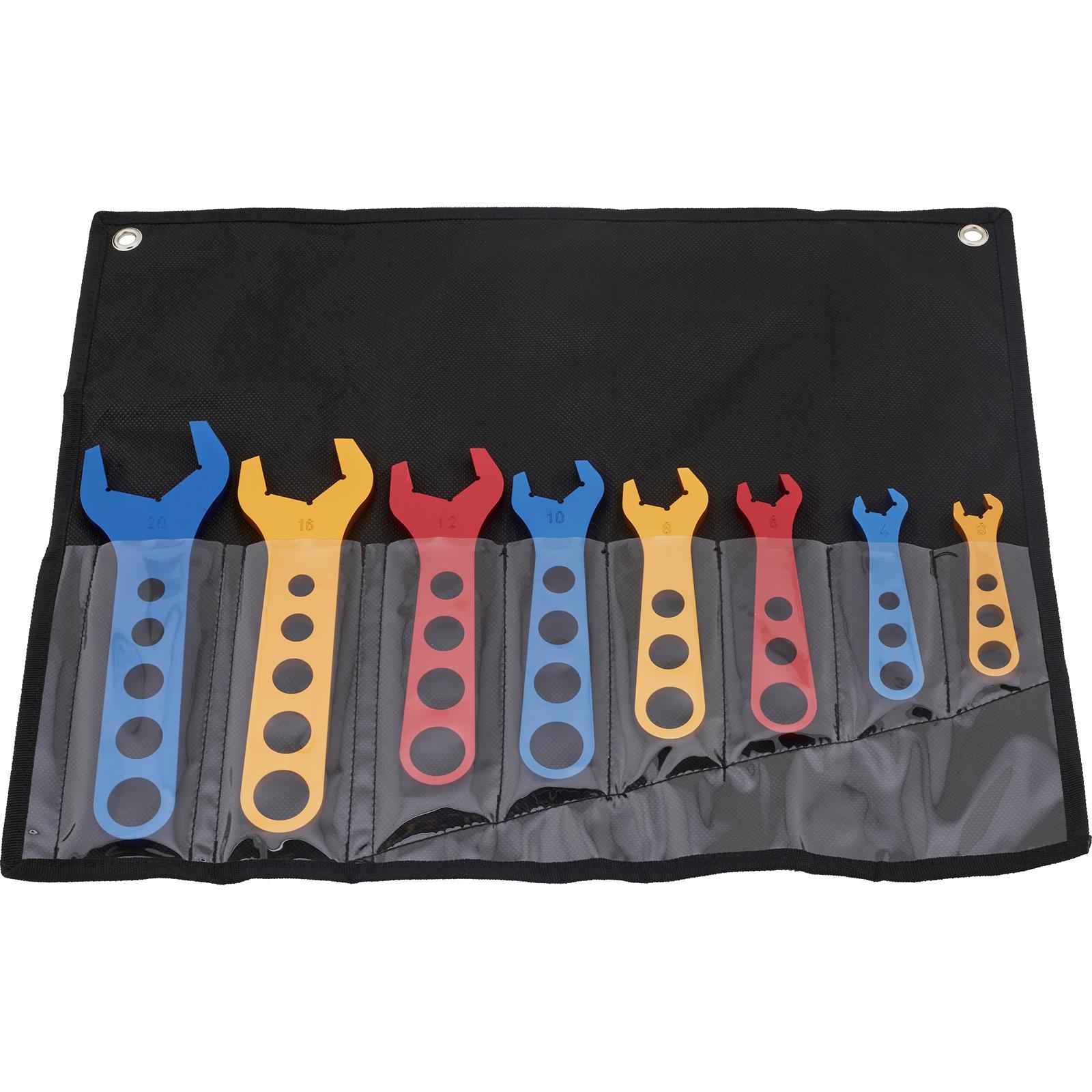 Speedway Aluminum AN Fitting Wrench Set, 8Piece