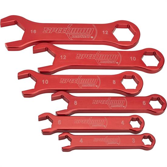 Speedway Aluminum AN Fitting Wrench Set, 6Piece
