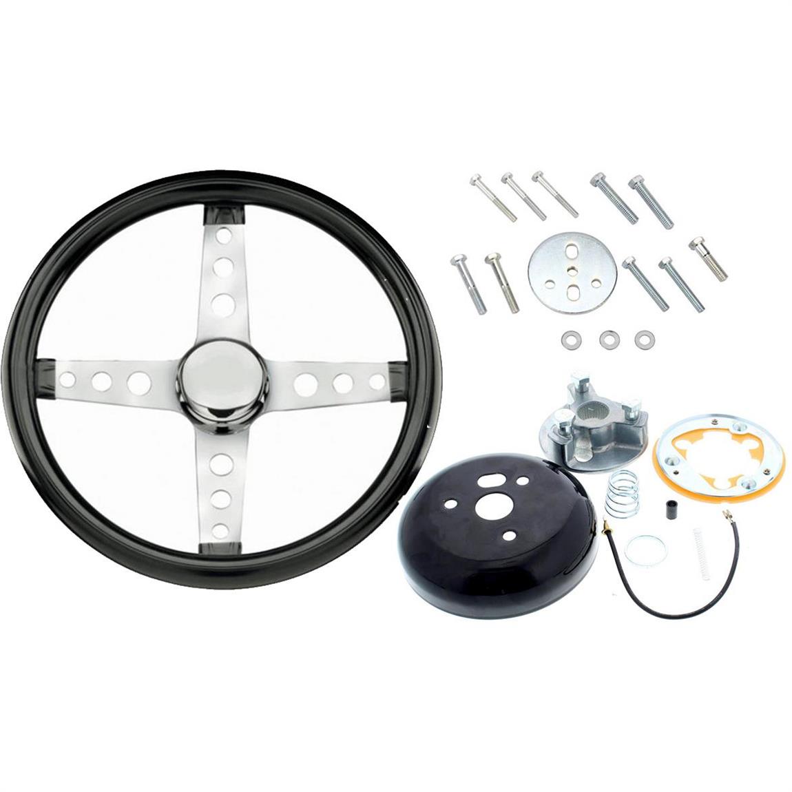 Grant 570 Classic 4Spk Steering Wheel, 131/2 In. w/Install Kit