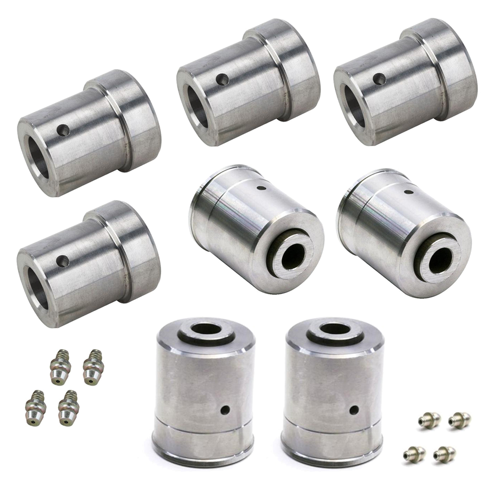 197888 GBody Front Control Arm Steel Bushing Set, Uppers/Lowers