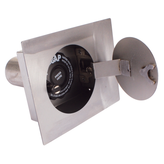 Hagan Street Rods 90RF 90 Degree Flat Series Round Fuel Door