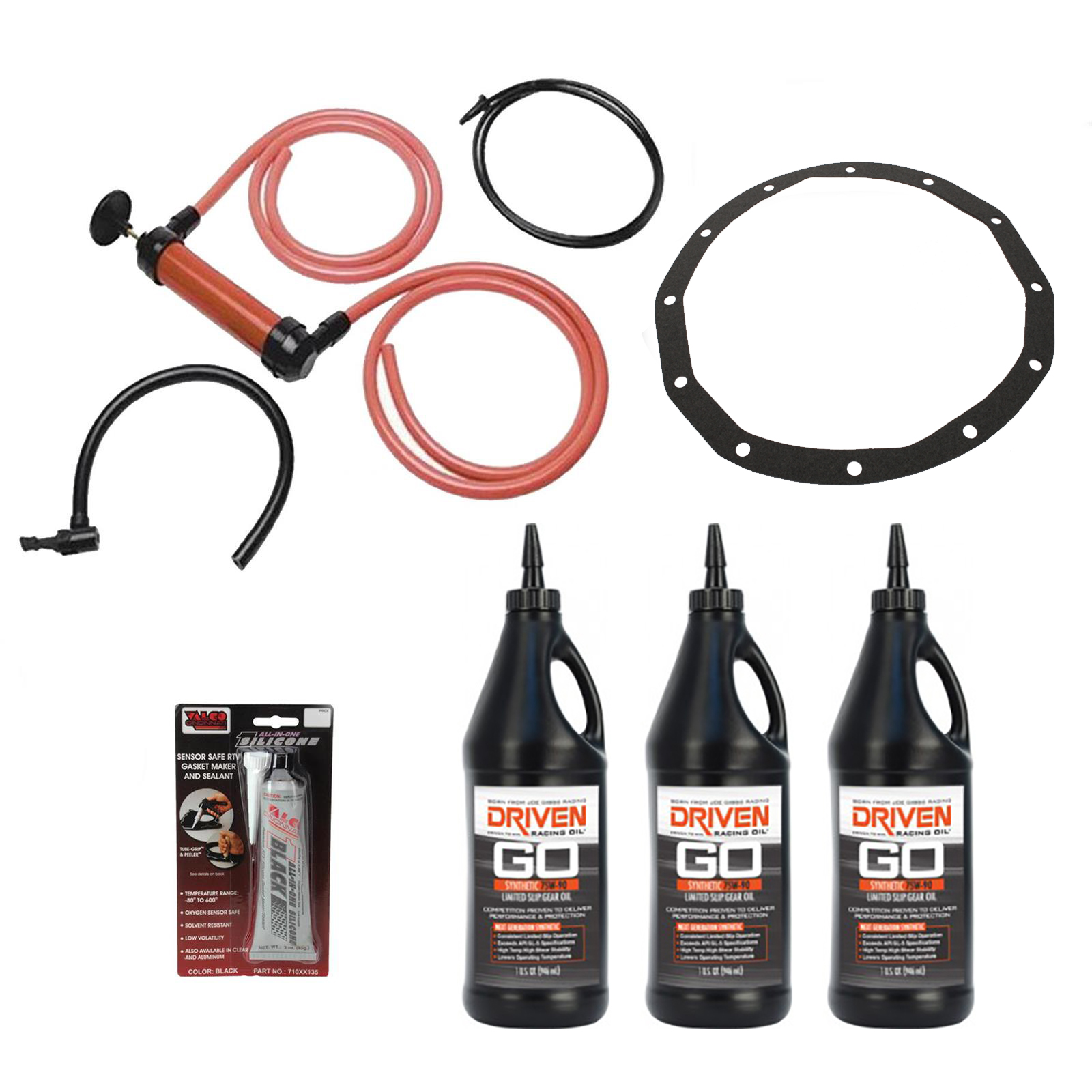 Driven 04230 75W90 Limited Slip Gear Oil Change Kit, 12Bolt GM