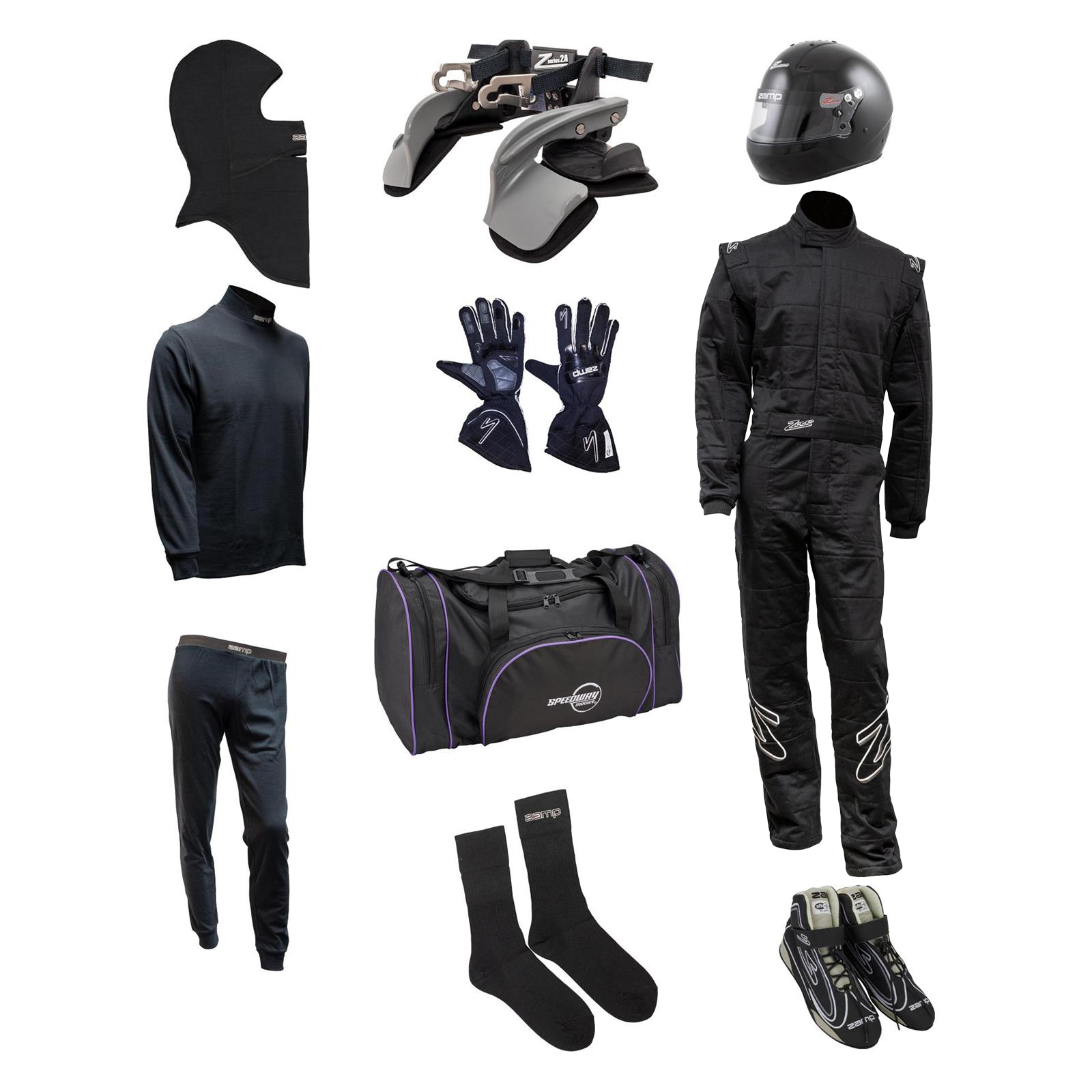 Zamp Mega Racer Safety Kit, ZR-30 Triple-Layer 1-Piece Suit