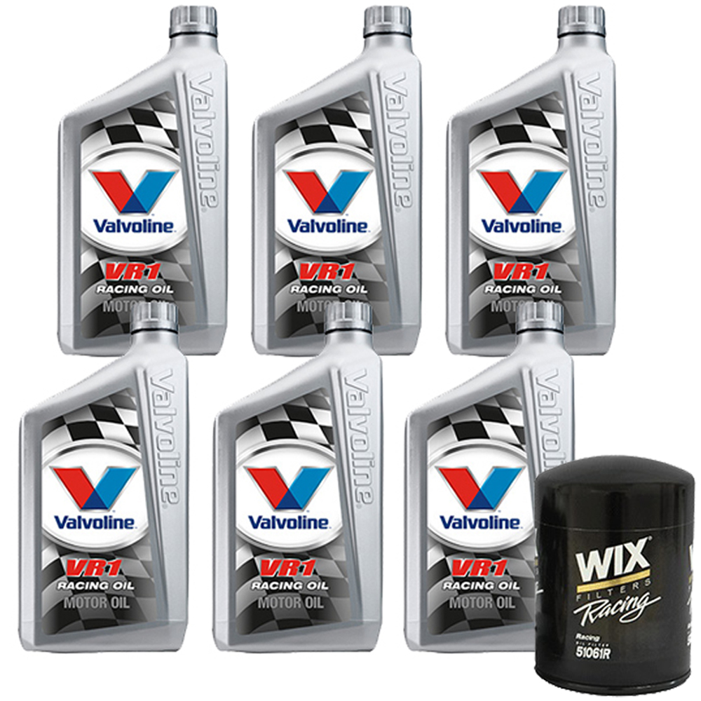 Valvoline 822388 VR1 Con 10W30/WIX 51061R SB-Chevy Oil Change Kit