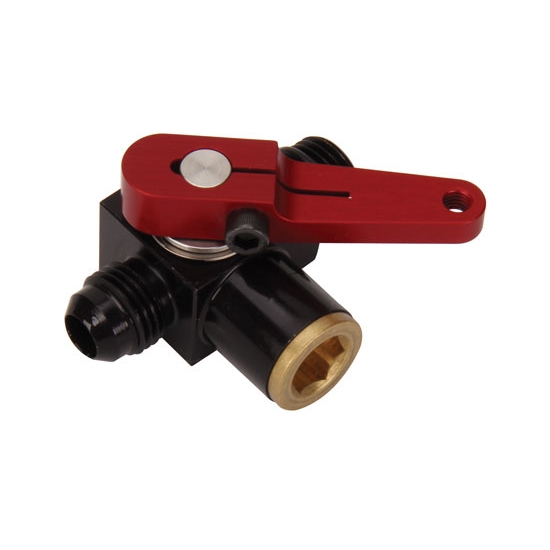 Waterman 935566B Bulkhead Mount Fuel Shut Off Valve, 6 AN