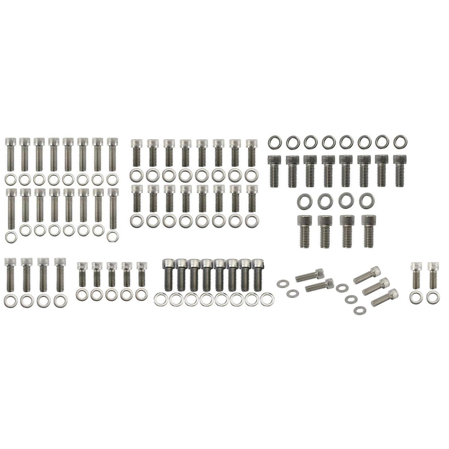 Early Flathead Ford Bolt Kit, Offy-Sharp Intake/Fenton Headers