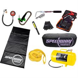 Speedway Motors Road Side Essentials Kit, Steel Air Tank