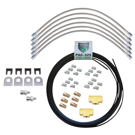 3/16 Inch PVF Coated Steel Brake Line Kit, 3/8-24 IFF