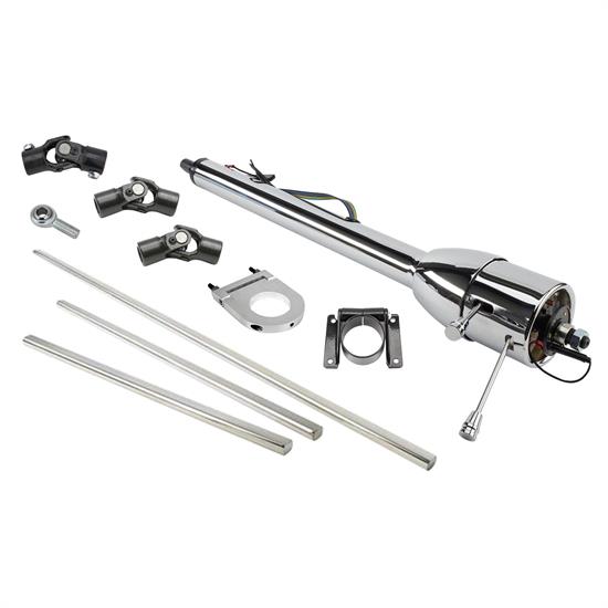 30 Inch Chrome Tilt Steering Column Install Kit, 4754 GM Pickup