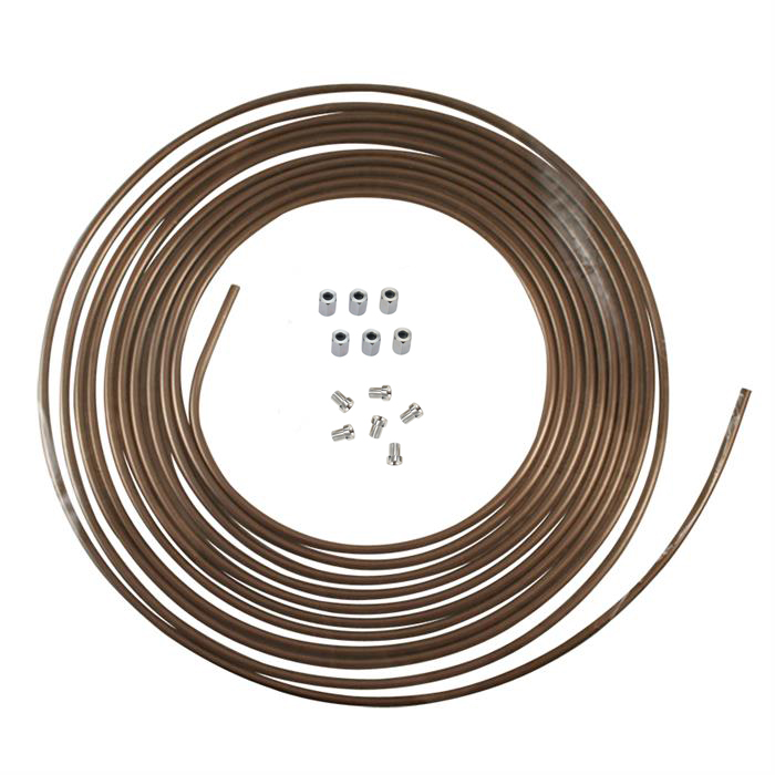 Speedway 3/16 Inch Nickel/Copper Brake Line Kit, Stainless AN3