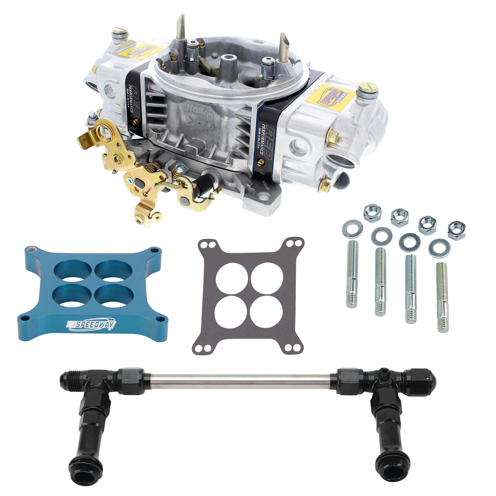 GM 602 Standard 4150 Gas Carburetor w/Fuel Log/Spacer Install Kit