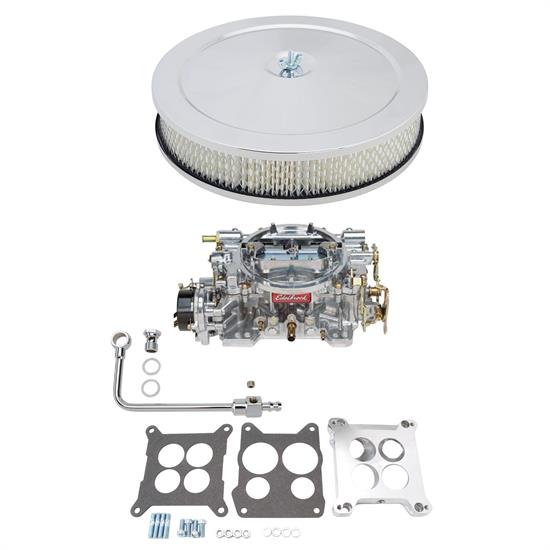 Edelbrock 1411 Performer 750CFM Carb w/Fuel Line/Adapter/Filter