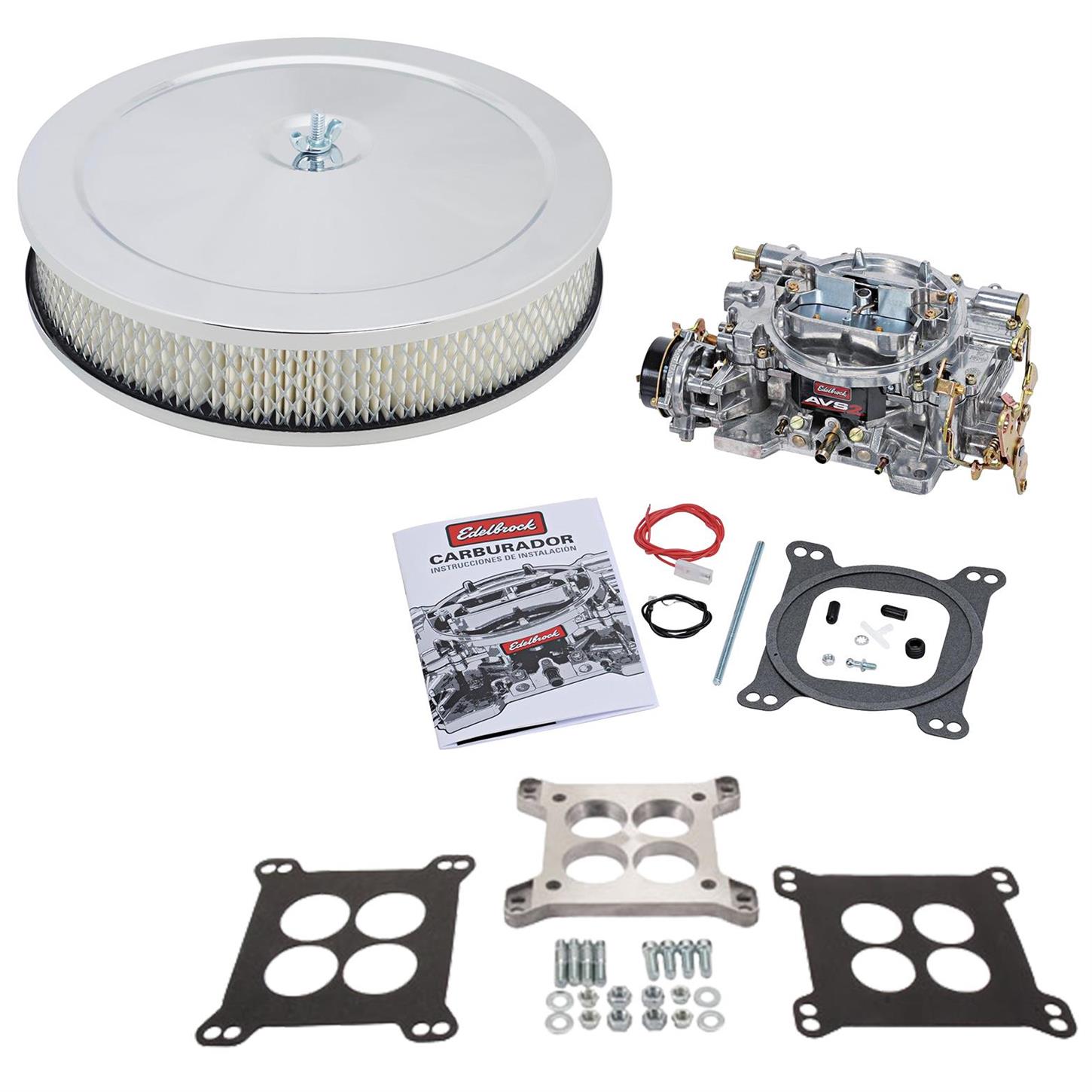 Edelbrock 1913 AVS2 Series 800CFM Carburetor w/RochAdapter/Filter