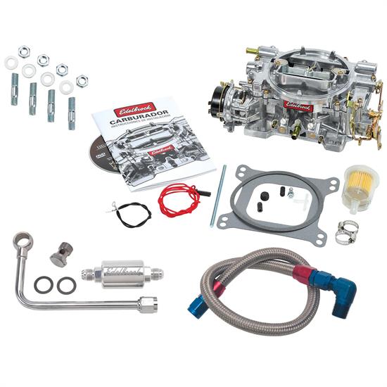 Edelbrock 1406 Performer 600CFM Carb w/8131 and 8123 Fuel Line