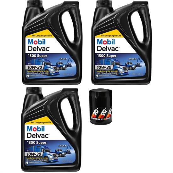 Mobil Syn Blend 10W30/K&N Filter 6.6L Duramax Oil Change Kit