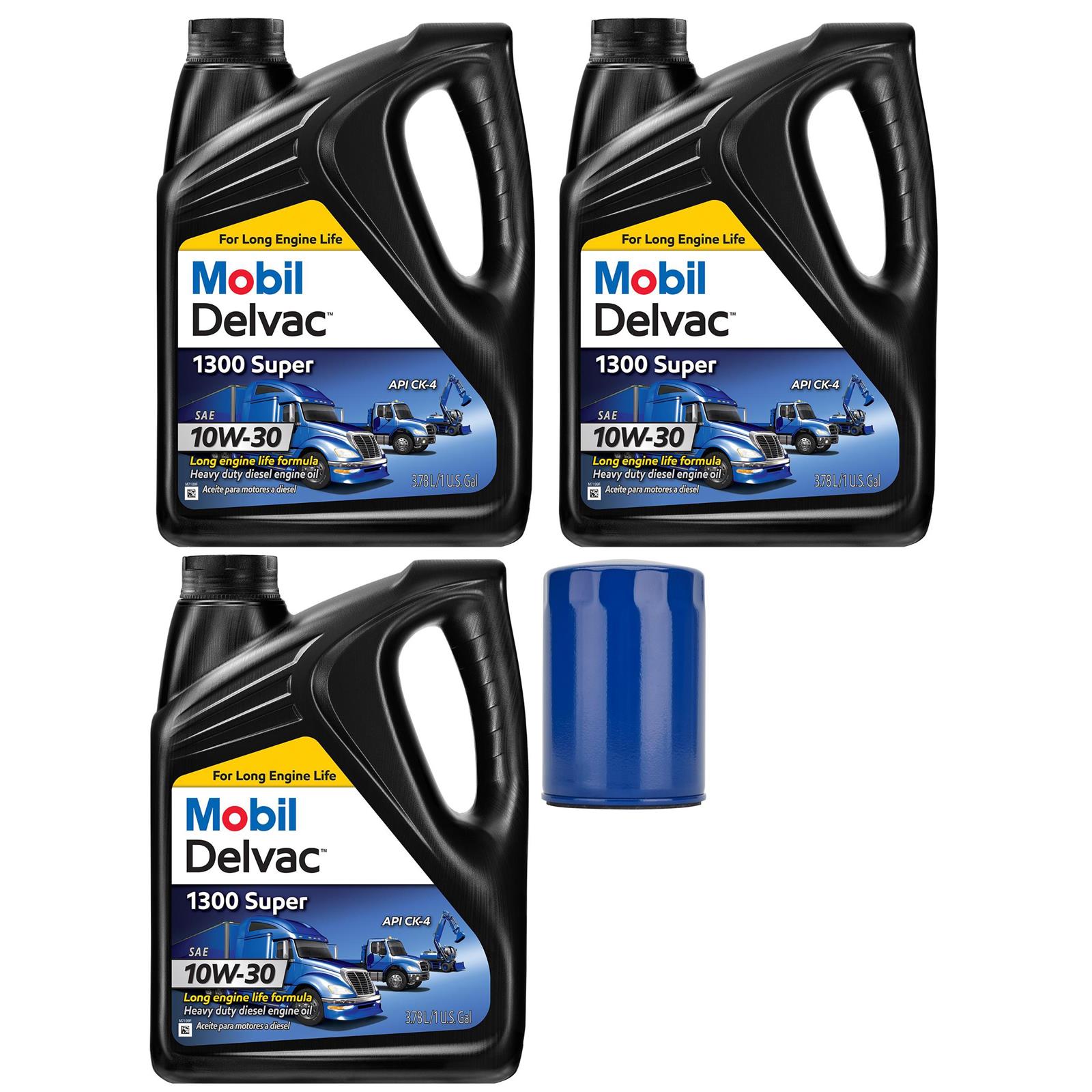 Mobil Syn Blend 10W30/AC Delco Filter 6.6L Duramax Oil Change Kit