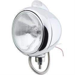 Guide 682-C Style 12 Volt H4 Headlight with Turn Signal, Chrome
