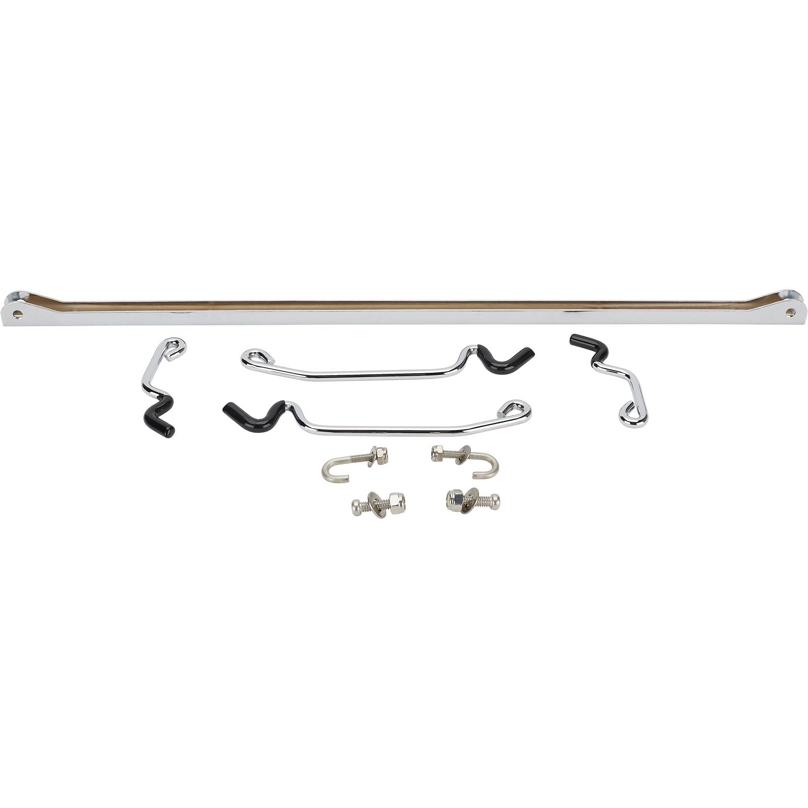 Speedway 1928-36 Ford Hood Prop Kit, Chrome