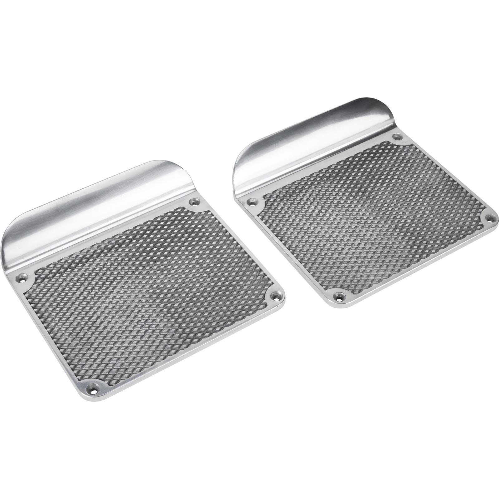 Diamond Style Step Plates, Polished Aluminum