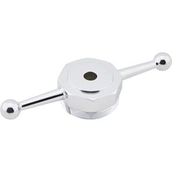 Model T Dog Bone Radiator Cap, Chrome, Drilled