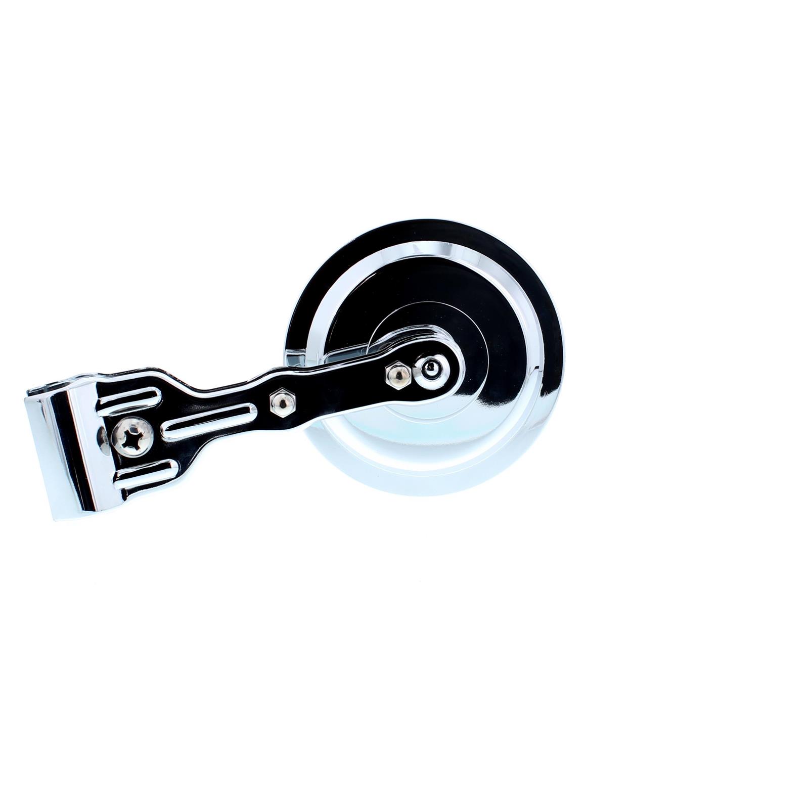 Roadster Windshield Frame Mount Rear View Mirrors, 5 Inch