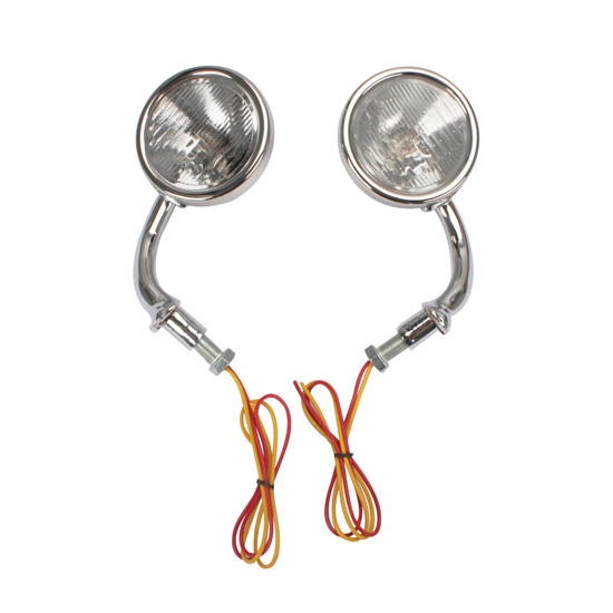 Ford Model A Cowl Light Assembly Kit, 193031, Stainless Steel