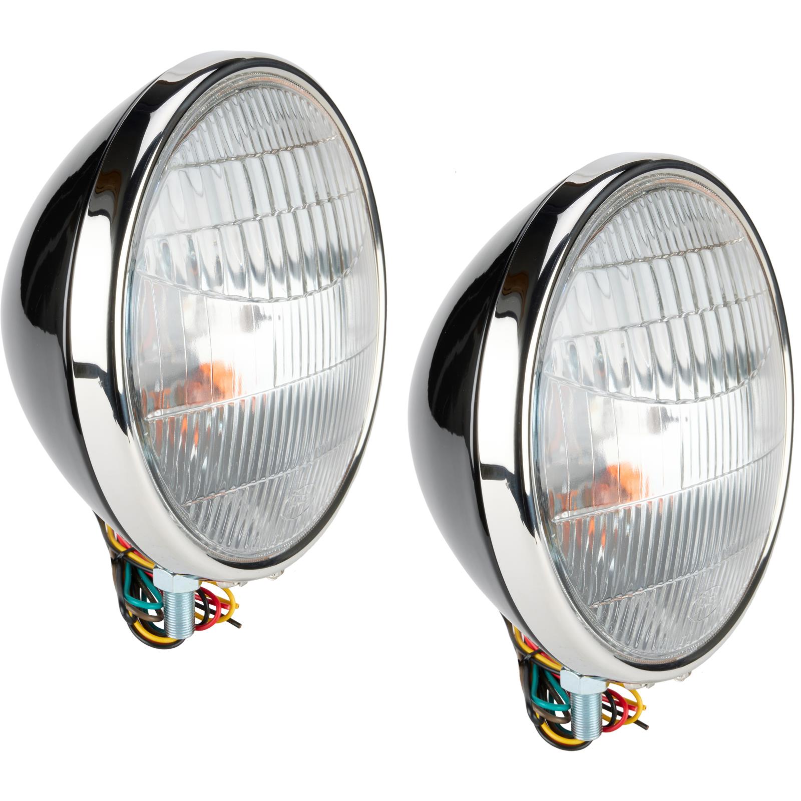 マルーンライト 1934 Ford Commercial Headlights, 12V Halogen, W/ Turn Signal