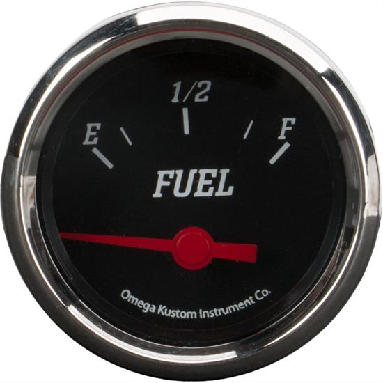 2" Fuel Level Gauge, Black, 090 Ohm
