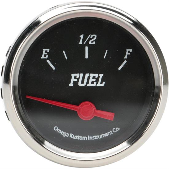 2" Black Fuel Gauge, 7310 Ohm