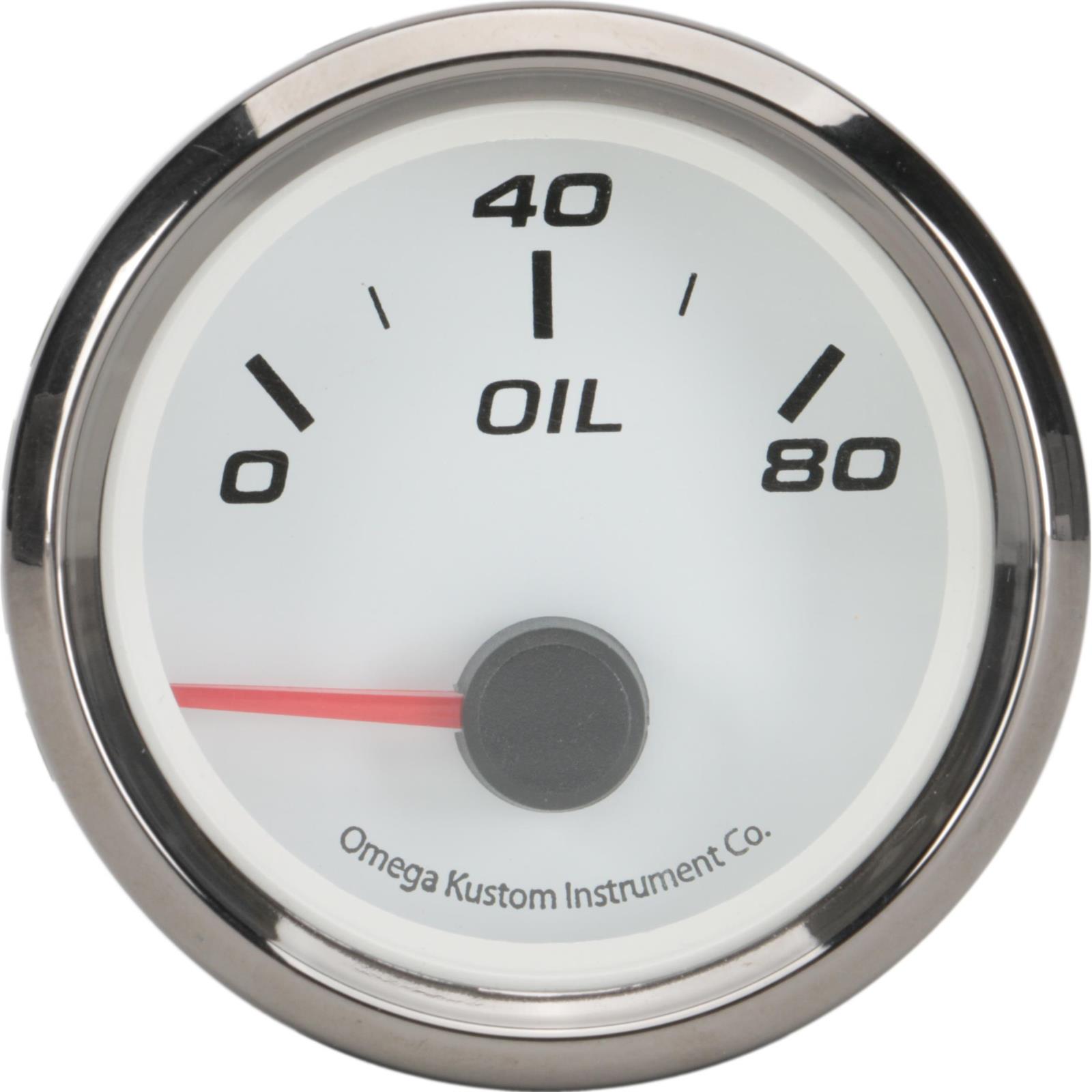 Performance Series Oil Pressure Gauge, 2", 080 lbs.