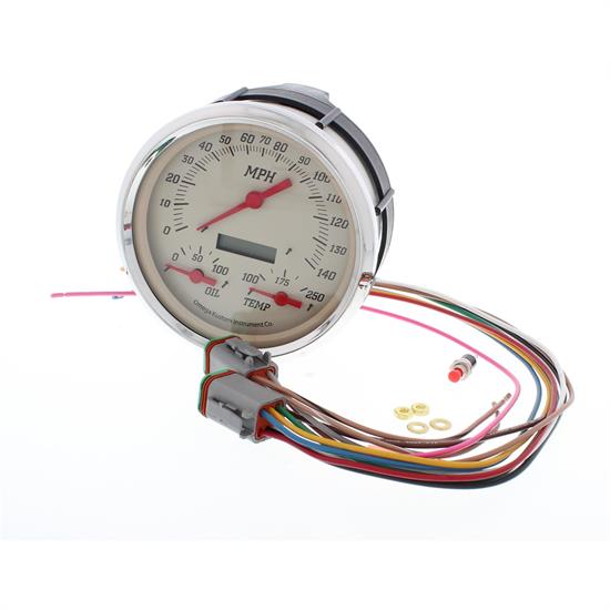 Omega Kustom 5", 140MPH Speedometer, Programmable 3N1 Gauge