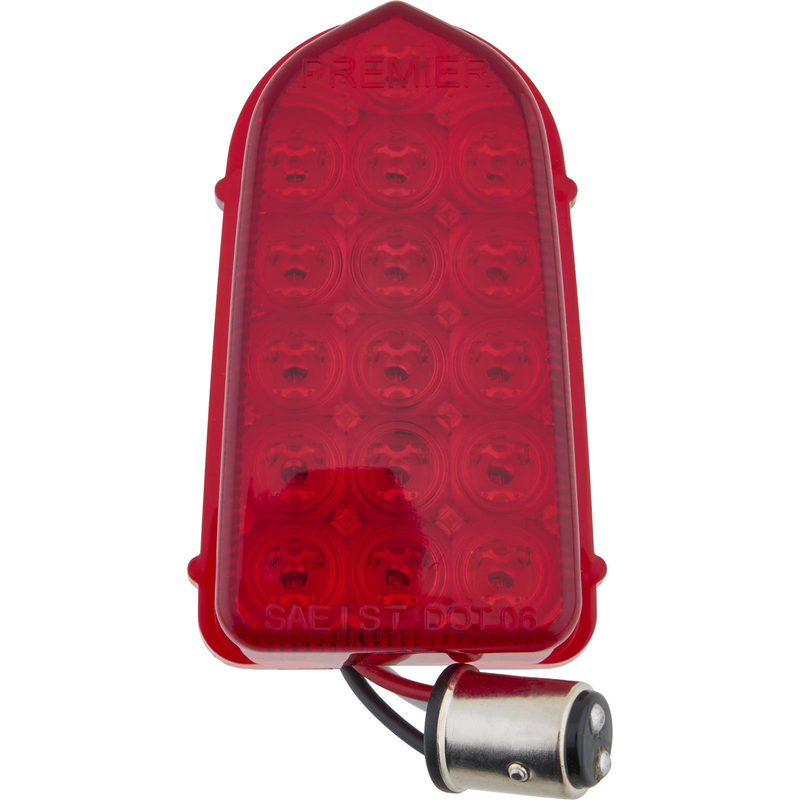 1939 Chevy Master Car Taillight Lenses – NOS Stinsonite Duray Glass Pair (UPI C3901) - View #4