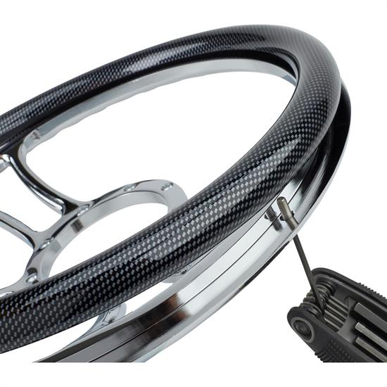 14 Inch Carbon Fiber Steering Wheel Half Wrap