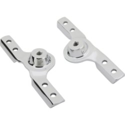 1909-22 Ford Model T Roadster Windshield Hinges, Non-Functional Chrome