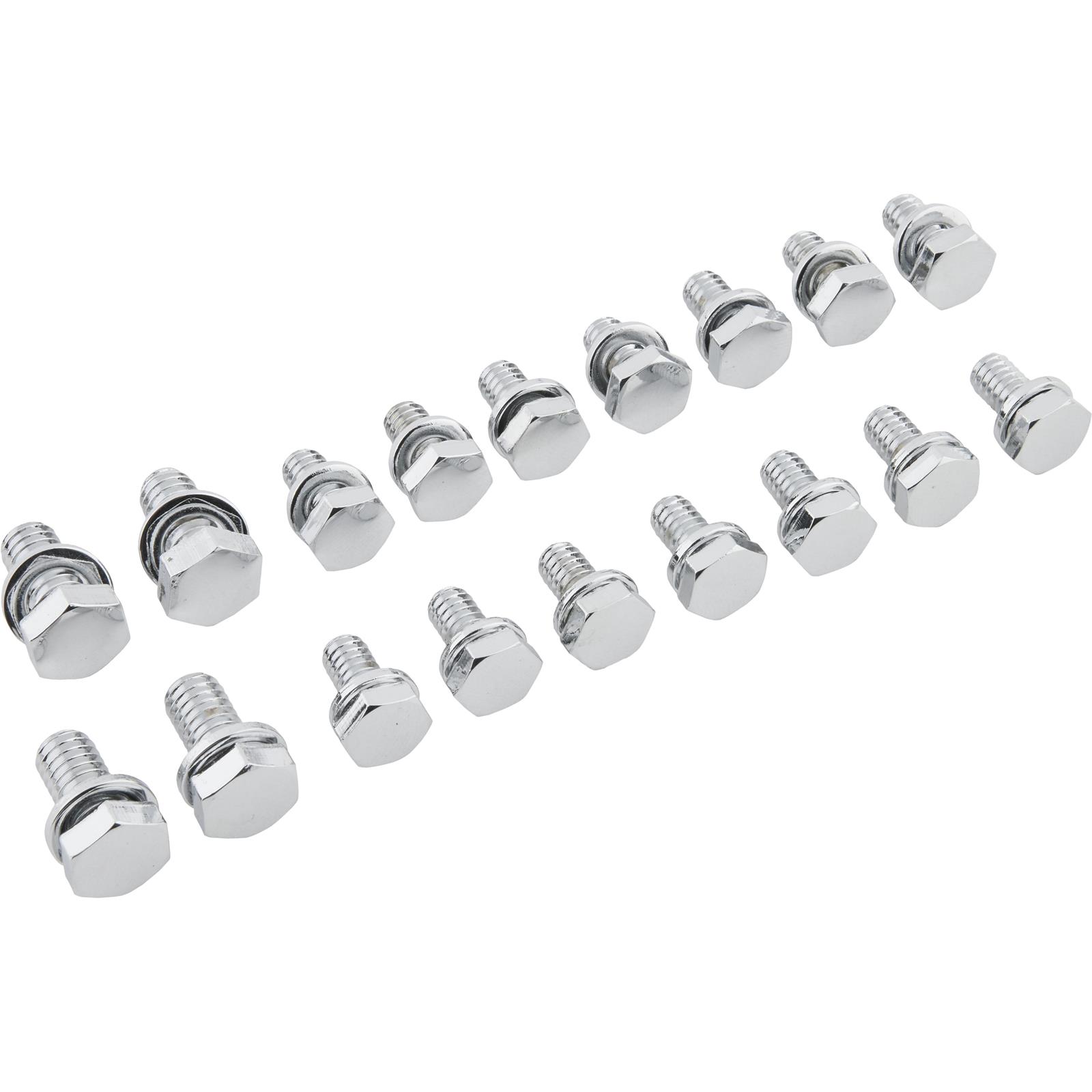 Chrome Oil Pan Bolts for Small Block Chevy