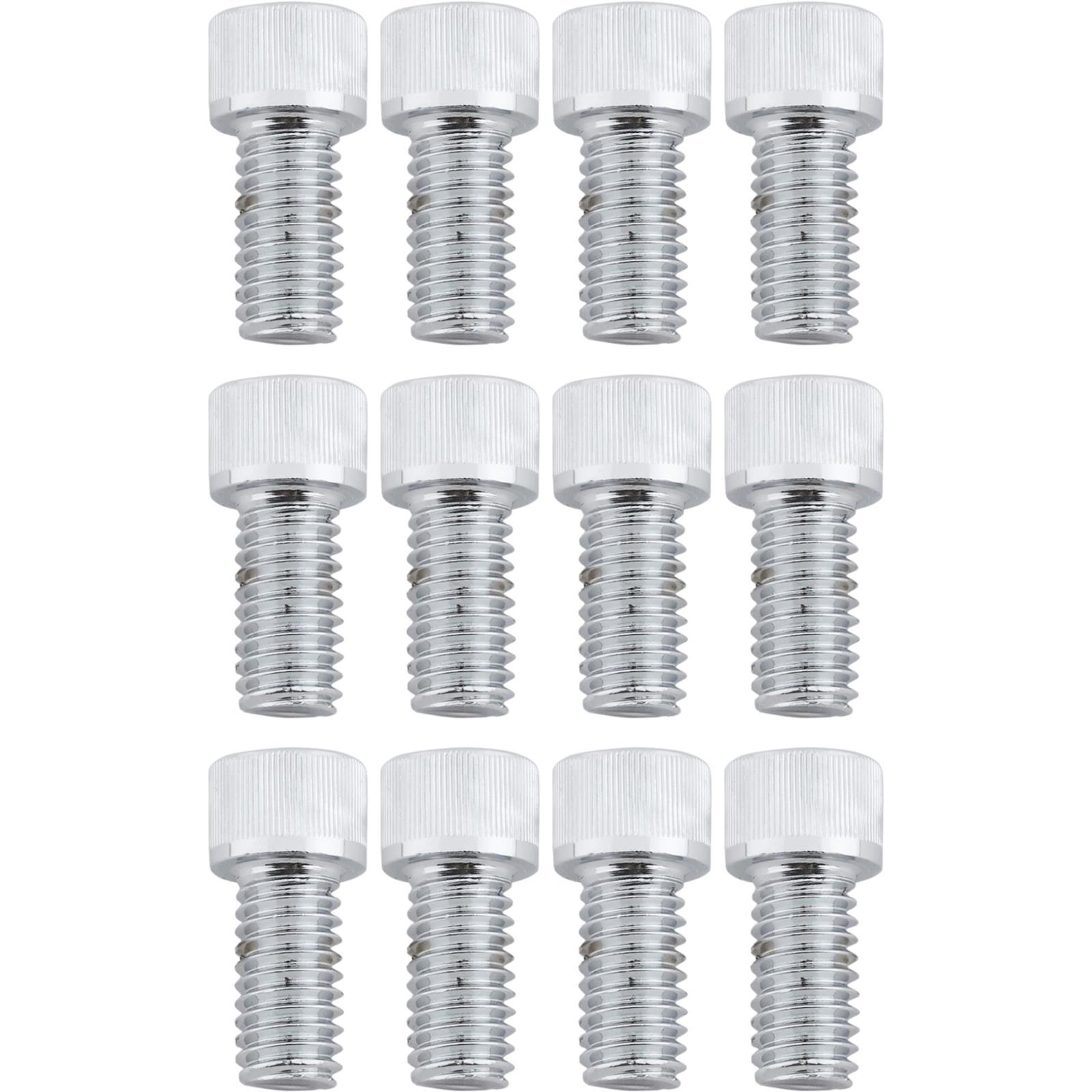King Chrome Allen Header Bolts, 3/8-16 x 3/4 Inch, Set/12