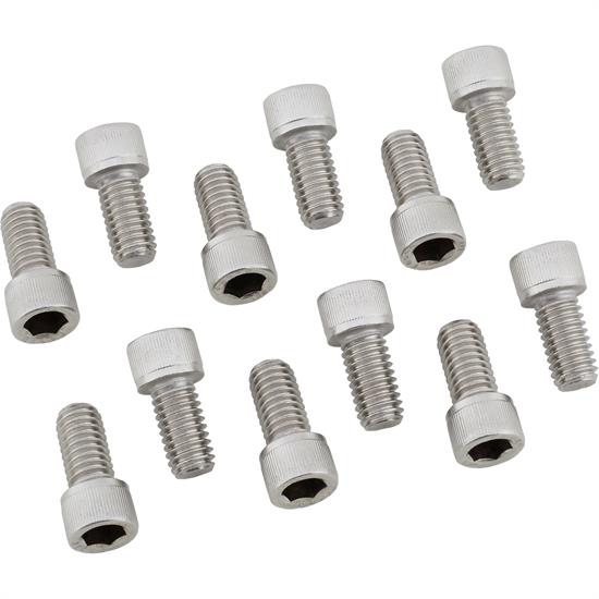 Stainless Steel Allen Head Header Bolts, 3/816 x 3/4, Set/12