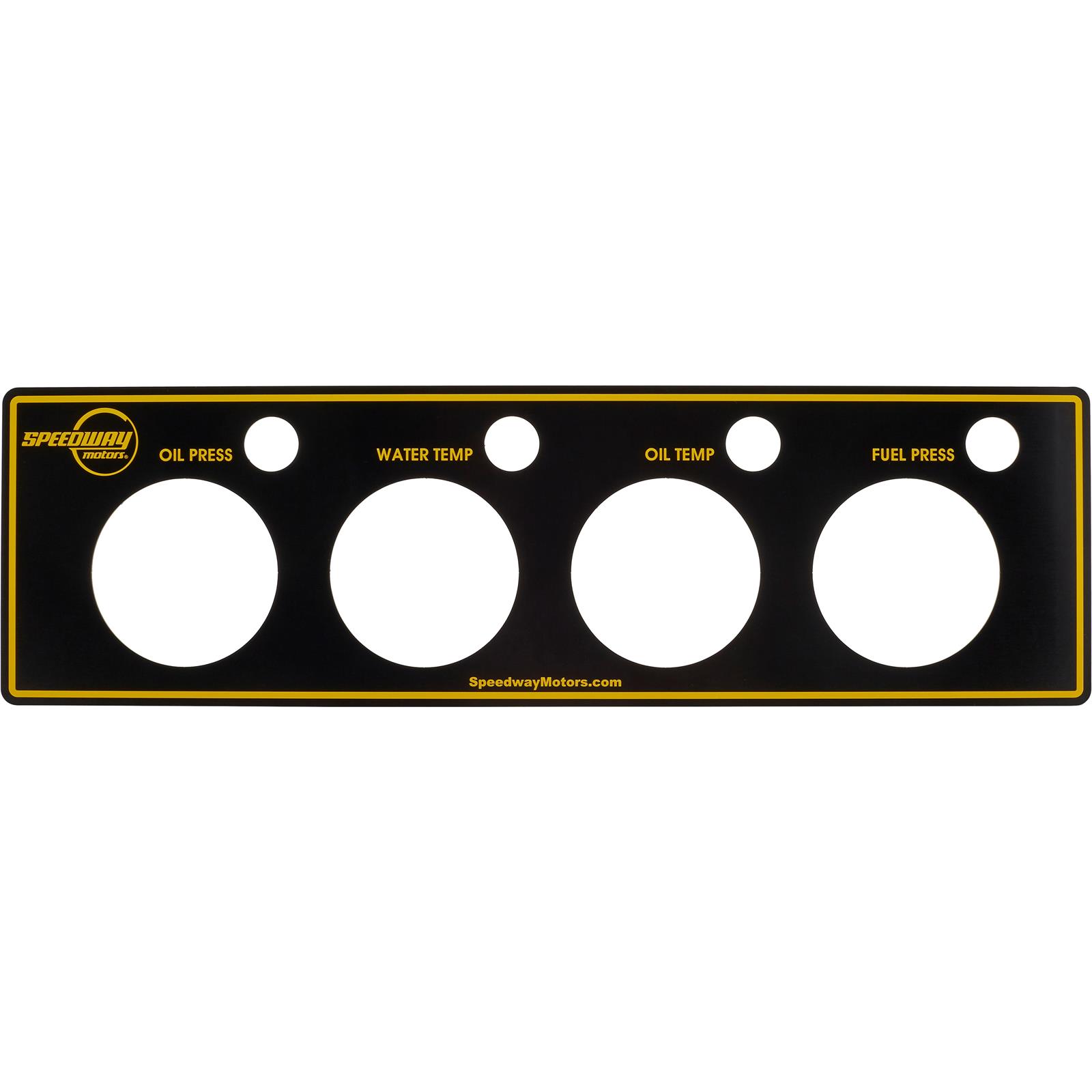 Speedway Gauge Panels w/Light Openings