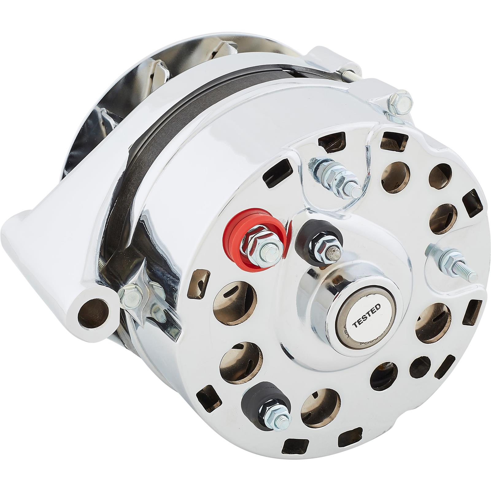 King Chrome 19651981 Ford Alternator, 60 Amp