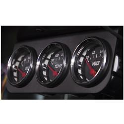 Auto Meter 2238 Black Aluminum Gauge Panel