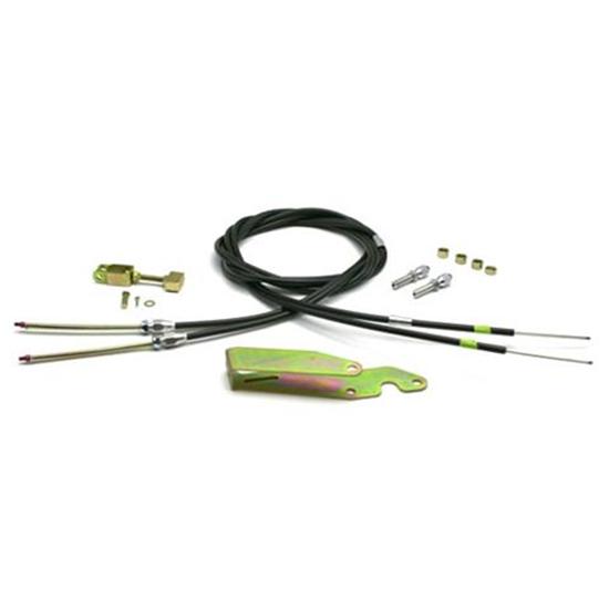 Lokar Trans Mount Emergency Hand Brake Kit, 11 Inch, Chrome