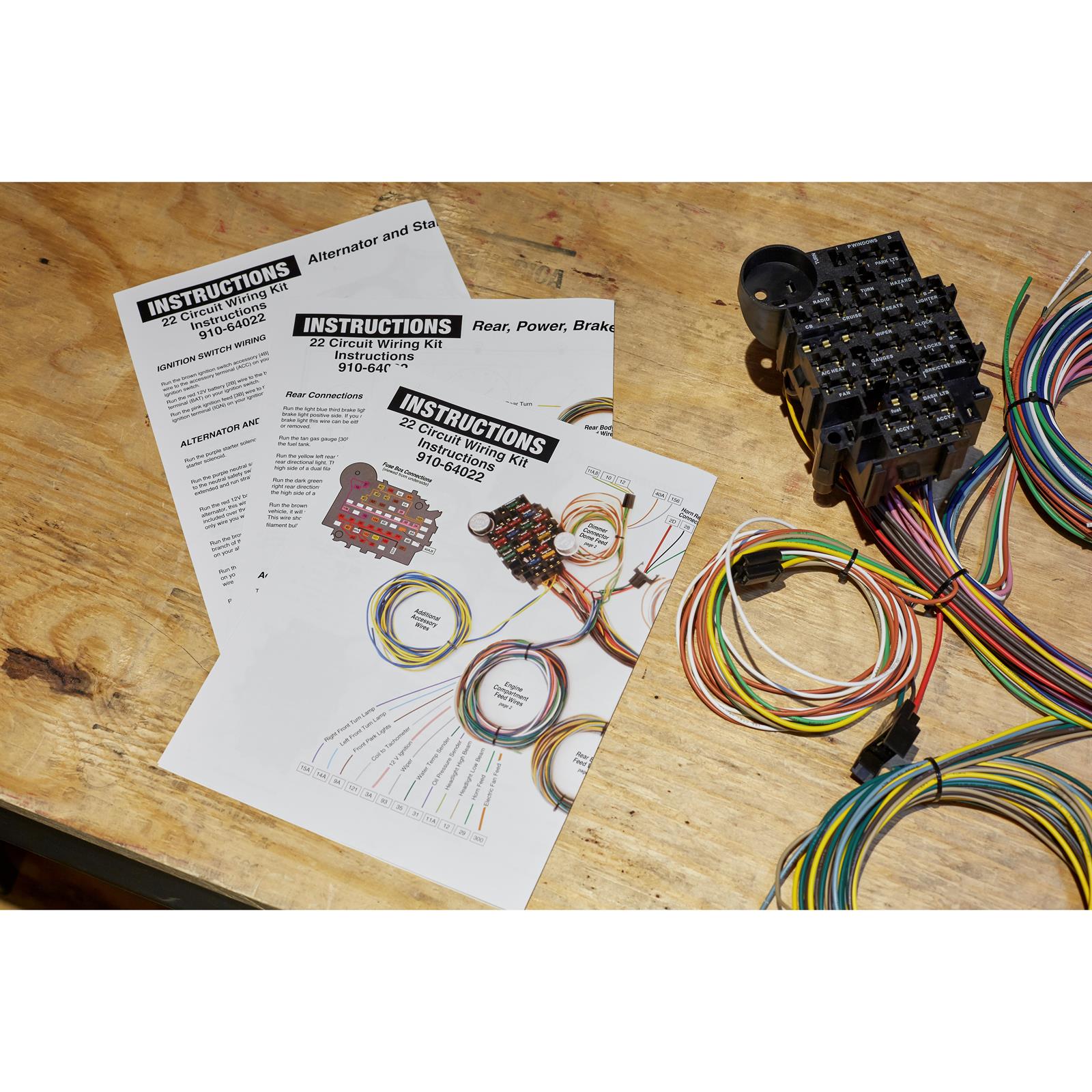 Universal 22 Circuit Wiring Harness with Install Package