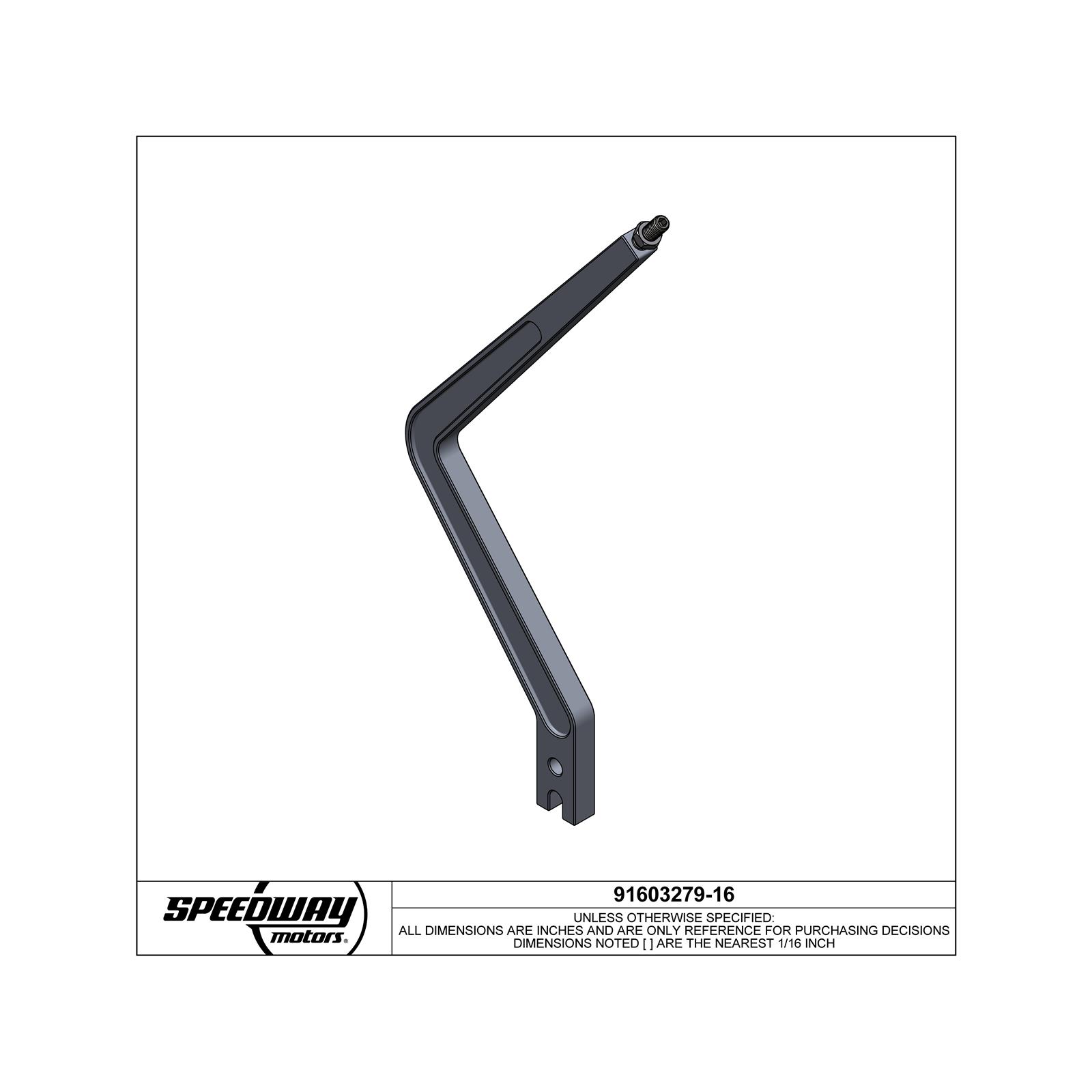 Machined Billet Shift Lever, No Holes, 6/12/16 Inch